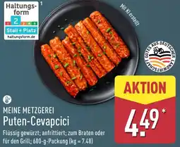 Aldi Nord MEINE METZGEREI Puten-Cevapcici Angebot