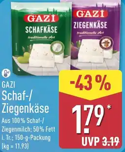 Aldi Nord GAZI Schaf-/ Ziegenkäse Angebot