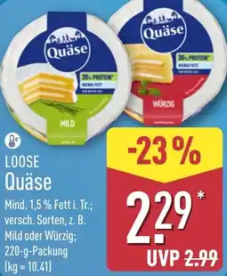 Aldi Nord LOOSE Quäse Angebot