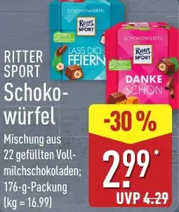 Aldi Nord RITTER SPORT Schokowürfel Angebot