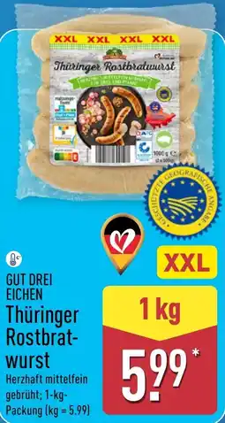 Aldi Nord GUT DREI EICHEN Thüringer Rostbratwurst Angebot
