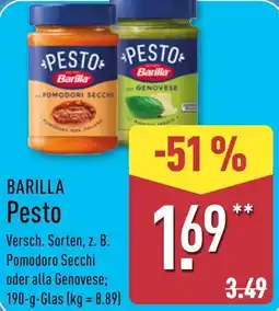 Aldi Nord BARILLA Pesto Angebot