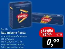 KONSUM Barilla italienische Pasta Angebot