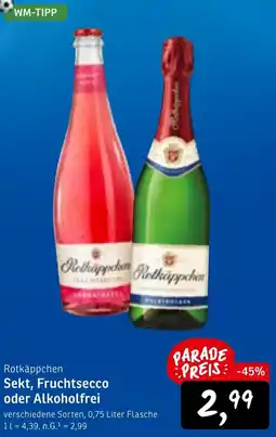 KONSUM Rotkäppchen Sekt, Fruchtsecco oder Alkoholfrei Angebot