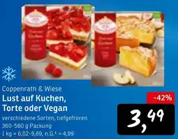 KONSUM Coppenrath & Wiese Lust auf Kuchen, Torte oder Vegan Angebot