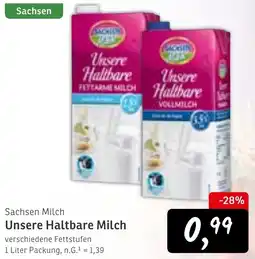 KONSUM Sachsen Milch Unsere Haltbare Milch Angebot