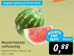 KONSUM Wassermelone rotfleischig Angebot