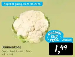 KONSUM Blumenkohl Angebot