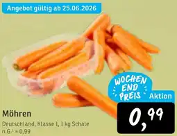 KONSUM Möhren Angebot