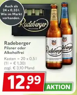 Getränkeland Radeberger Pilsner oder Alkoholfrei Angebot