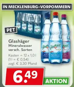 Getränkeland Glashäger Mineralwasser Angebot