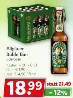 Getränkeland Allgäuer Büble Bier Edelbräu Angebot