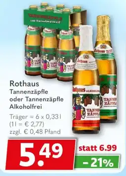 Getränkeland Rothaus Tannenzäpfle oder Tannenzäpfle Angebot