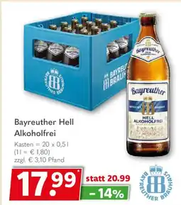 Getränkeland Bayreuther Hell Alkoholfrei Angebot