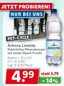 Getränkeland Arkona Limette Natürliches Mineralwasser Angebot