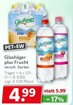 Getränkeland Glashäger plus Frucht Angebot