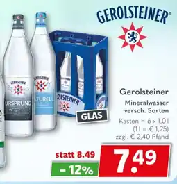 Getränkeland Gerolsteiner Mineralwasser Angebot