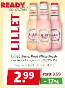 Getränkeland Lillet Berry, Rosé White Peach oder Rosé Grapefruit Angebot
