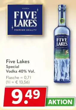 Getränkeland Five Lakes Special Vodka 40% Vol. Angebot