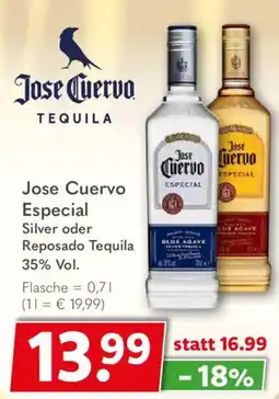 Getränkeland Jose Cuervo Especial Silver oder Reposado Tequila Angebot