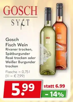 Getränkeland GOSCH SYLT Gosch Fisch Wein Angebot