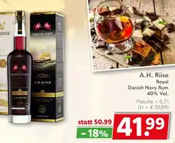 Getränkeland A.H. Riise Royal Danish Navy Rum Angebot