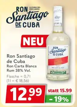 Getränkeland Ron Santiago de Cuba Ron Carta Blanca Rum Angebot