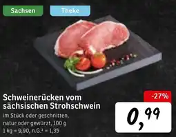 KONSUM Schweinerücken vom sächsischen Strohschwein Angebot