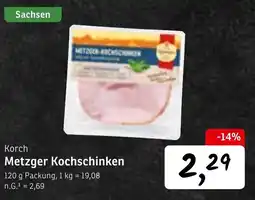 KONSUM Korch Metzger Kochschinken Angebot