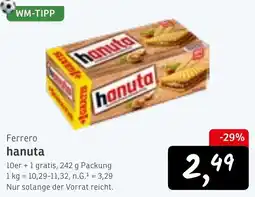 KONSUM Ferrero hanuta Angebot