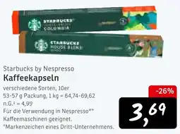 KONSUM Starbucks by Nespresso Kaffeekapseln Angebot