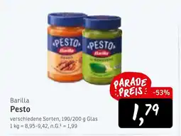 KONSUM Barilla Pesto Angebot
