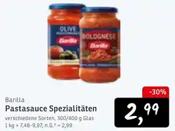 KONSUM Barilla Pastasauce Spezialitäten Angebot