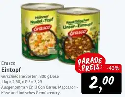 KONSUM Erasco Eintopf Angebot