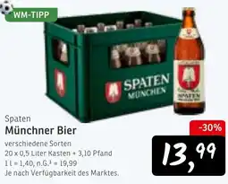 KONSUM Spaten Münchner Bier Angebot