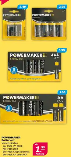 Netto POWERMAKER Batterien Angebot