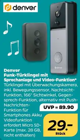 Netto Denver Funk-Türklingel mit Sprechanlage und Video-Funktion Angebot
