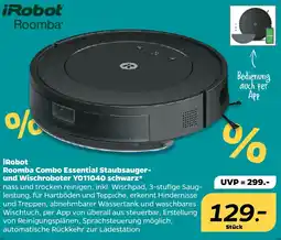 Netto iRobot Roomba Combo Essential Staubsauger- und Wischroboter Y011040 schwarz Angebot