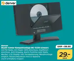 Netto denver Musik-Center Kompaktanlage MC-5220 schwarz Angebot