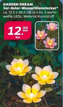 Netto GARDEN DREAM 3er-Solar-Wasserlilienstecker Angebot