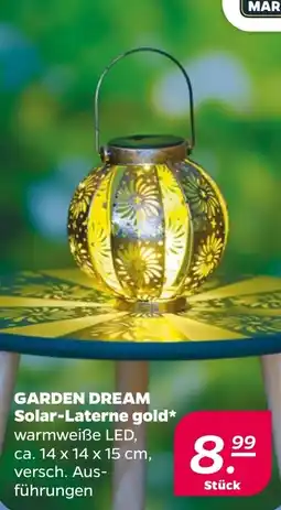 Netto GARDEN DREAM Solar-Laterne gold Angebot