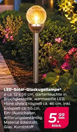 Netto LED-Solar-Glaskugellampe Angebot