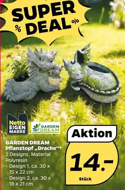 Netto GARDEN DREAM Pflanztopf,,Drache❝ Angebot