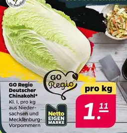 Netto GO Regio Deutscher Chinakohl Angebot
