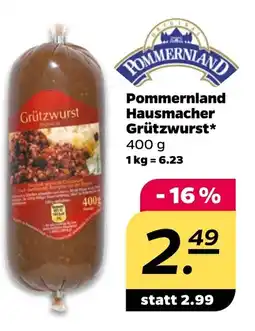Netto Pommernland Hausmacher Grützwurst Angebot