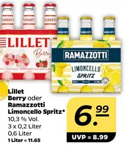 Netto Lillet Berry oder Ramazzotti Limoncello Spritz Angebot