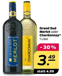 Netto Grand Sud Merlot oder Chardonnay Angebot
