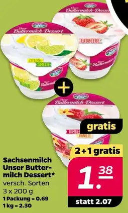 Netto Sachsenmilch Unser Buttermilch Dessert Angebot