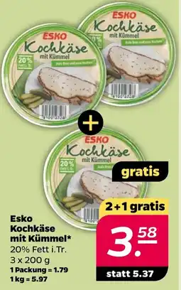 Netto Esko kochkäse mit kümmel Angebot