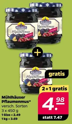 Netto Mühlhäuser Pflaumenmus Angebot